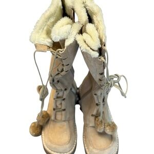 Aldo Beige Winter Boots with Fur Lining